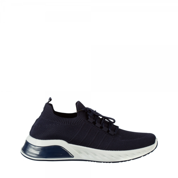 Ανδρικά αθλητικά παπούτσια μπλε από ύφασμα Brock, 2 - Kalapod.gr